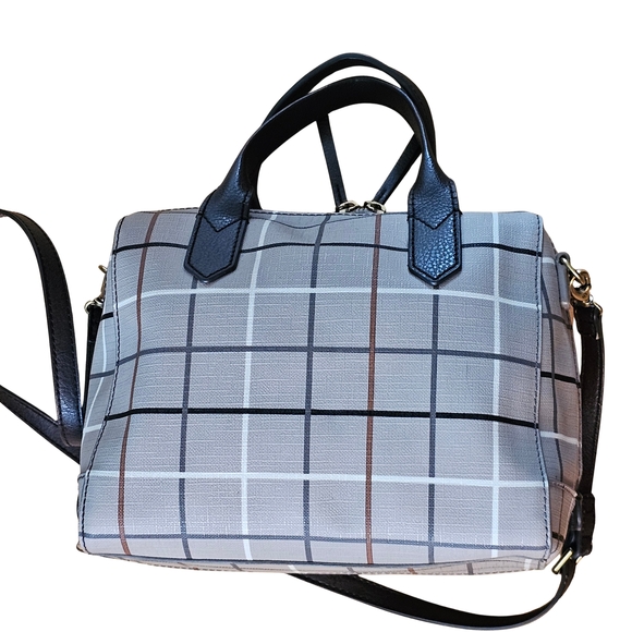 Fossil Fiona Satchel – Plaid Print, Crossbody/Handbag - Picture 1 of 11